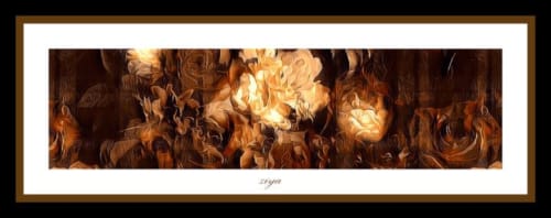 New Vintage (2023) | Digital Art in Art & Wall Decor by Ziya Tatar. Item composed of canvas and metal