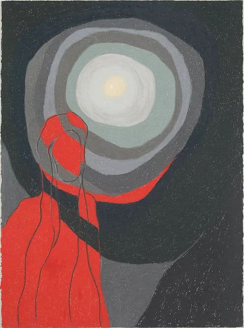 Red, Grey & Gray | Drawings by Elvira Dayel. Item composed of paper
