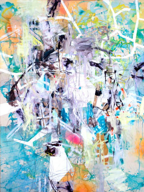 Undertow | Oil And Acrylic Painting in Paintings by Galen Cheney. Item composed of canvas and synthetic