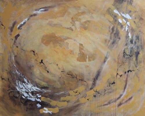 Divided by Sky | Oil And Acrylic Painting in Paintings by PUGMATIK. Item made of canvas compatible with contemporary style
