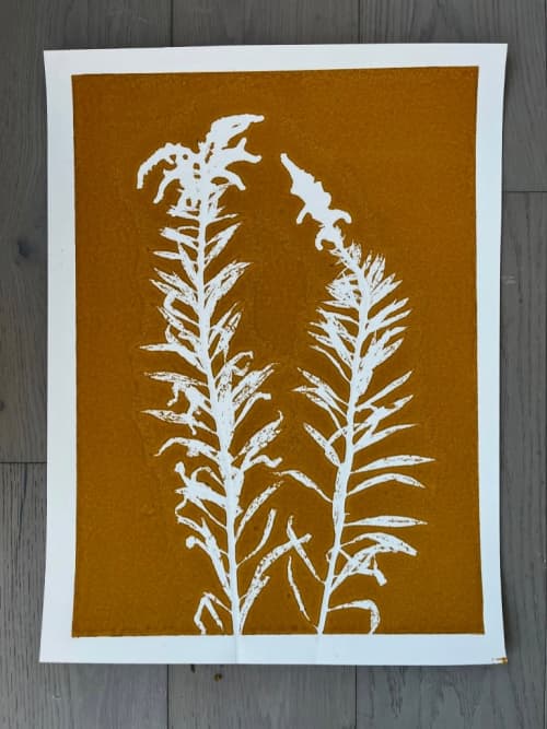 Yellow Wild Flower Print | Prints by Erik Linton. Item composed of paper
