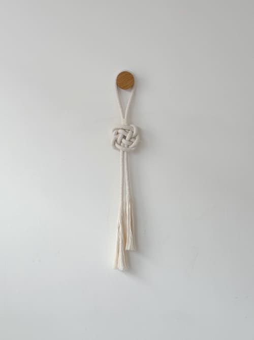 KNOT 003 | Rope Sculpture Wall Hanging | Wall Sculpture in Wall Hangings by Ana Salazar Atelier. Item made of oak wood with cotton works with minimalism & contemporary style