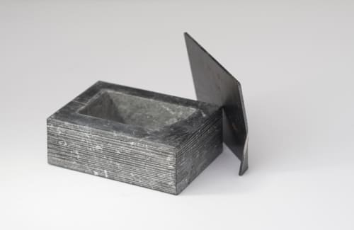 Racconti Raccolti - nero | Storage Bin in Storage by gumdesign. Item made of metal & marble compatible with contemporary style