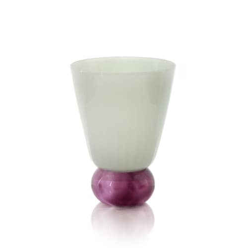 Jade Storm Handblown Glass Vase | Vases & Vessels by AEFOLIO. Item made of glass works with art deco & asian style