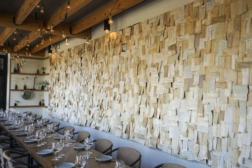 "Time" | Wall Sculpture in Wall Hangings by ANTLRE - Hannah Sitzer | Basalt in Napa. Item composed of paper