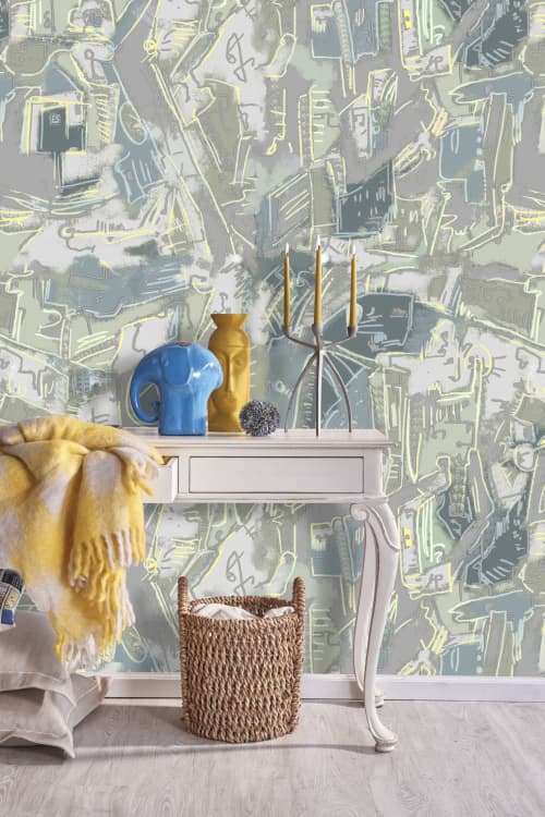 City Noise Wallpaper | Wall Treatments by MM Digital Designs Ltd.. Item composed of paper