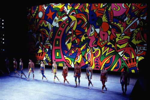 "Jungle" mural | Murals by Tom Cramer | Oregon Ballet Theatre in Portland. Item composed of wood and synthetic