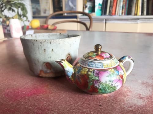 Handmade Porcelain Cup | Drinkware by Minna Graham. Item composed of stone
