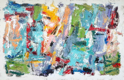 Kaleidoscope | Oil And Acrylic Painting in Paintings by Adam Collier Noel. Item composed of canvas in contemporary style