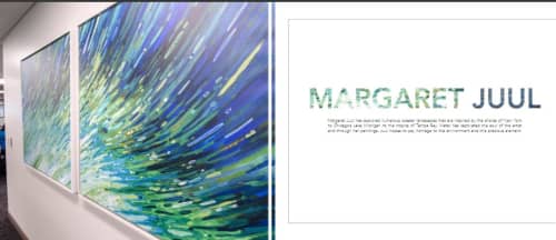 Ravago Collection | Oil And Acrylic Painting in Paintings by Margaret Juul. Item made of canvas
