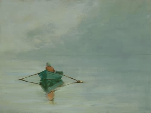 Anne Packard "Calm Day" | Oil And Acrylic Painting in Paintings by YJ Contemporary Fine Art. Item made of canvas