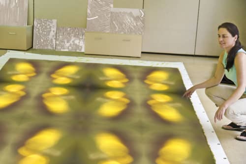 EphemeralGlow_1054_SET | Wallpaper in Wall Treatments by Petra Trimmel. Item made of fabric with paper