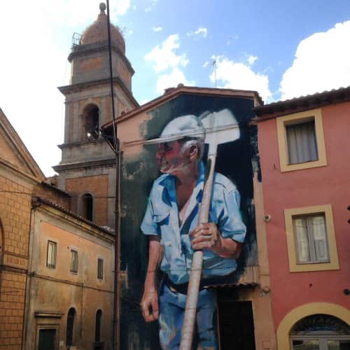 Retrato de Osvaldo | Street Murals by Francesca Guicciardini