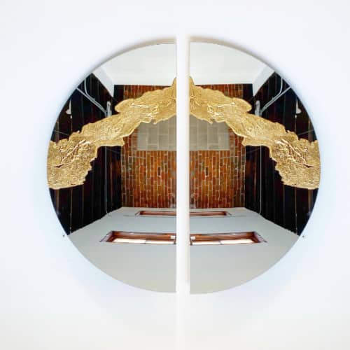 "Glissando Reflect" | Mirror in Decorative Objects by Candice Luter Art & Interiors. Item composed of glass