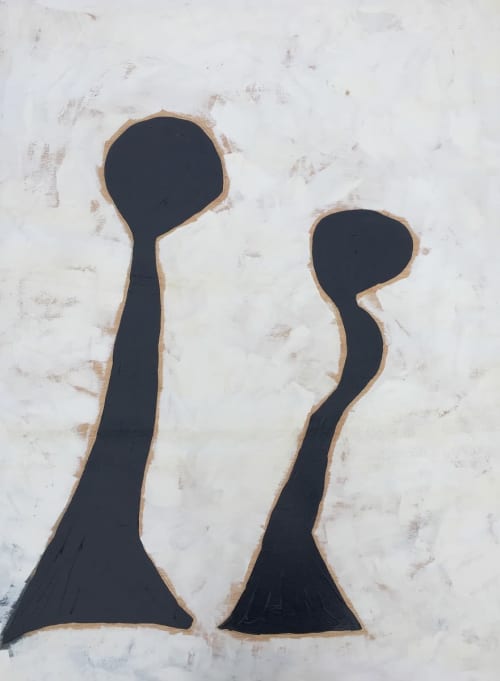 Migration | Oil And Acrylic Painting in Paintings by Kerry Campbell. Item made of wood