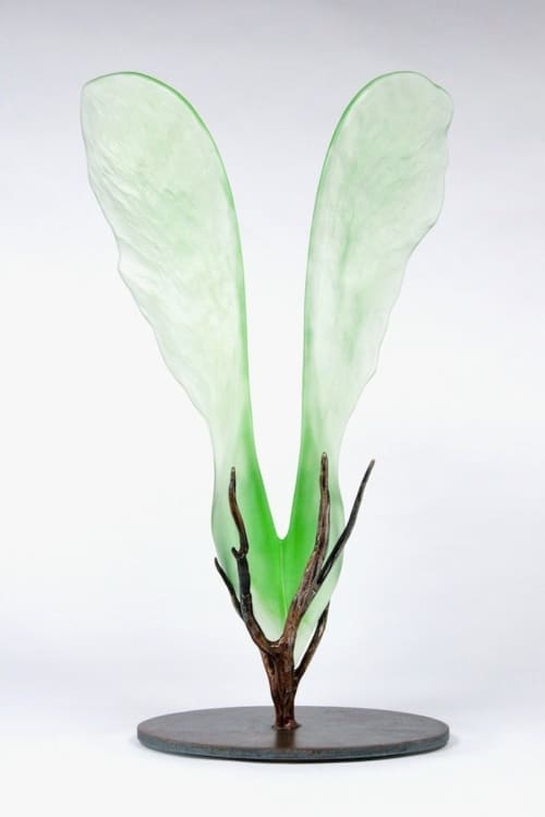 DJR Glass / "On a Wing and a Prayer" | Sculptures by DJR Glass / Donna J. Rice | Pittsburgh, Pennsylvania in Pittsburgh. Item made of steel & glass