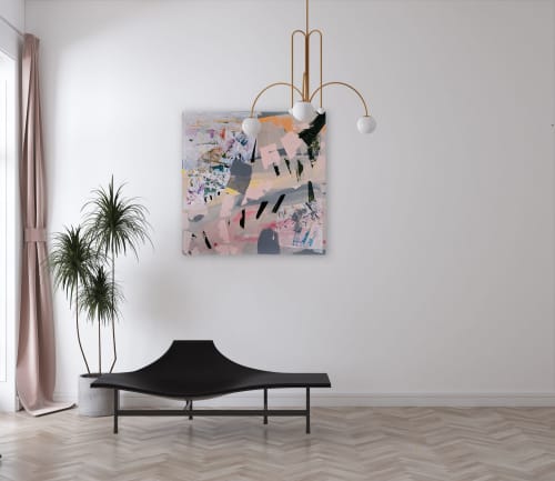 'Kind and Gentle' 2021 Original Painting | Mixed Media by Jessalin Beutler. Item composed of canvas in contemporary style