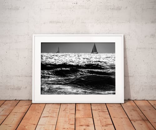 Two Sailboats | Limited Edition Print | Photography by Tal Paz-Fridman | Limited Edition Photography. Item made of paper compatible with contemporary and country & farmhouse style