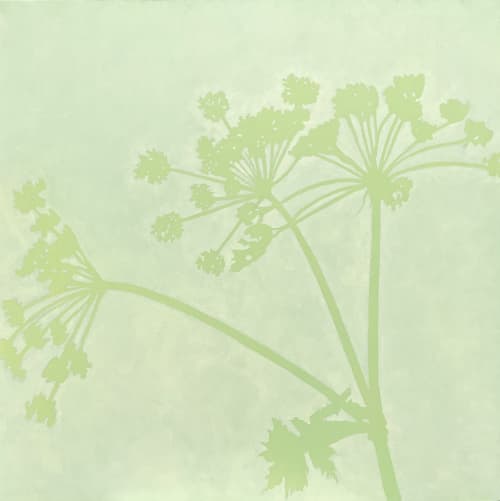 Spring Wildflowers: 18 x 18" oil painting on wood panel | Oil And Acrylic Painting in Paintings by Christine So. Item made of wood compatible with contemporary and country & farmhouse style