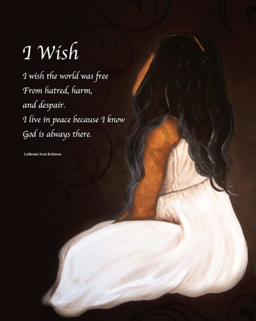 I Wish | Prints by LaShonda Scott Robinson. Item composed of wood and canvas in contemporary or traditional style