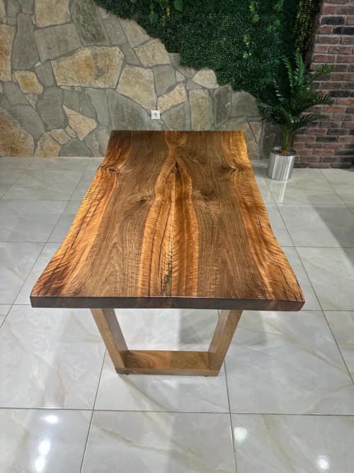 Wooden Office Table - Walnut Desk | Tables by TigerWoodAtelier. Item made of maple wood compatible with minimalism and art deco style