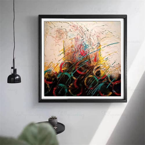 Colorful Mixed Media Painting | Mixed Media by Taban sarabi