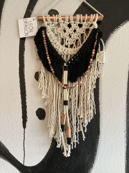 La Luz | Macrame Wall Hanging in Wall Hangings by Gse León Art. Item composed of cotton & fiber