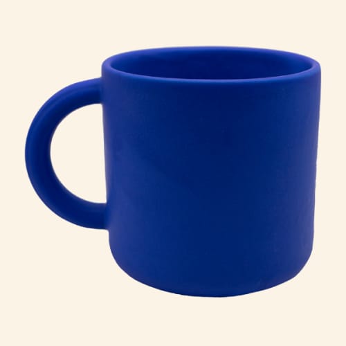 Mug | Drinkware by Three Plumes. Item composed of ceramic in mid century modern or mediterranean style