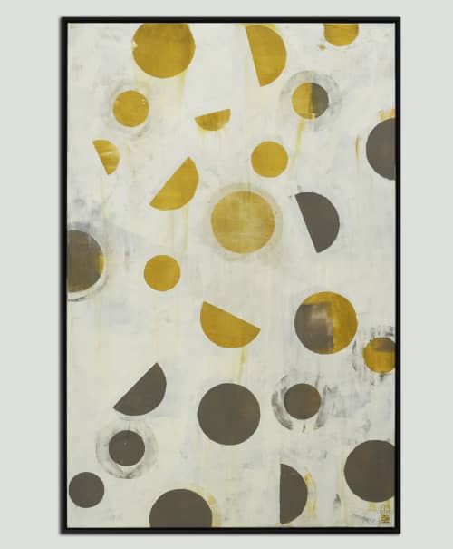 Particles | Oil And Acrylic Painting in Paintings by Ronald Hunter. Item made of canvas & synthetic compatible with minimalism and modern style