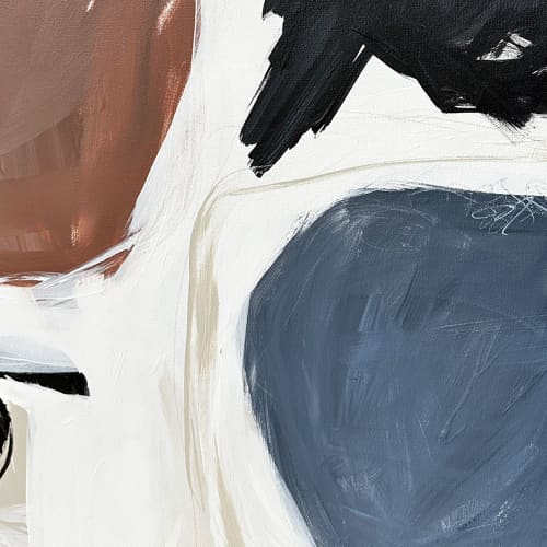 Fight For It - 30x30" | Oil And Acrylic Painting in Paintings by Cait Courneya. Item made of canvas with synthetic works with minimalism & contemporary style