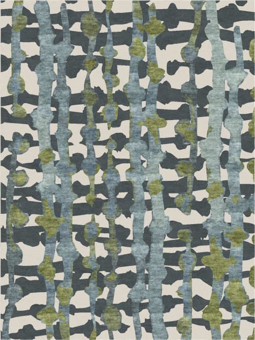 MYSTIC (deep sea) | Area Rug in Rugs by Emma Gardner Design, LLC. Item composed of wool and fiber