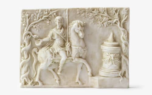 Pinax Relief Made with Compressed Marble Powder | Wall Sculpture in Wall Hangings by LAGU. Item made of marble