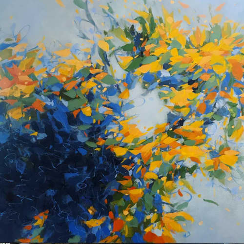 Unbridled Joy | Oil And Acrylic Painting in Paintings by Cameron Schmitz. Item composed of canvas