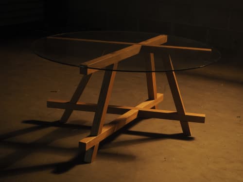 The Dado Table | Coffee Table in Tables by Project Sunday | Project Sunday Studio in Salt Lake City. Item made of oak wood with glass