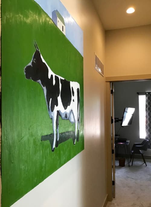 'the Cow' Original Oil Painting By Scott Redden By Scott Redden 