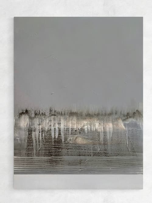 Until the break of the dawn /2 | Oil And Acrylic Painting in Paintings by Cristina Dalla Valentina. Item composed of canvas and synthetic
