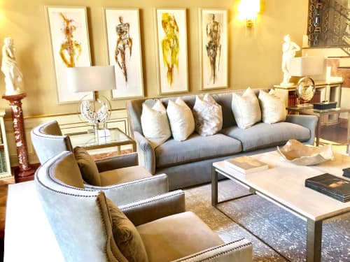 4 ABSTRACT FIGURAL NUDES | Oil And Acrylic Painting in Paintings by Michele D. Lee - Fine Artist. Item made of paper