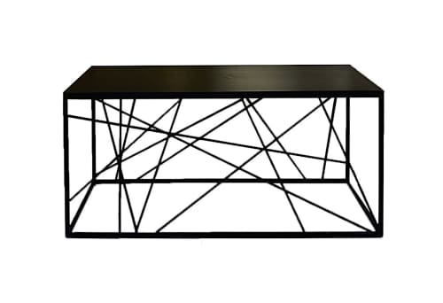 Linear Tension Console | Console Table in Tables by Morgan Clayhall. Item made of wood with steel works with minimalism & contemporary style