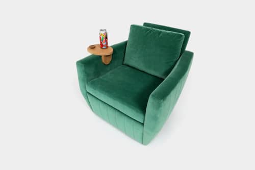 Shelby Swivel Chair | Lounge Chair in Chairs by Otra Cosa. Item composed of fabric