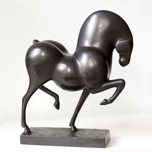 The Champ | Sculptures by Ninon Art. Item made of bronze works with boho & minimalism style