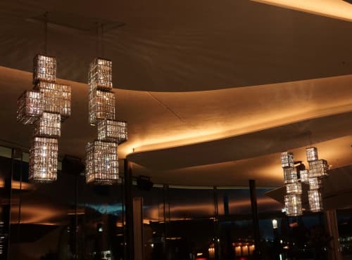 Glittercubrick | Chandeliers by Georg Baldele | Swarovski Kristallwelten in Wattens
