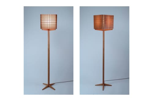 GRID Floor Lamp | Lamps by Brian Cullen Furniture. Item composed of wood & synthetic compatible with contemporary and scandinavian style