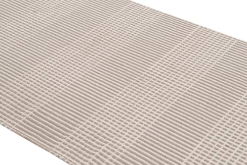 Modern Flat Weave Beige Brown Geometric Striped Pattern | Area Rug in Rugs by Rug and Kilim
