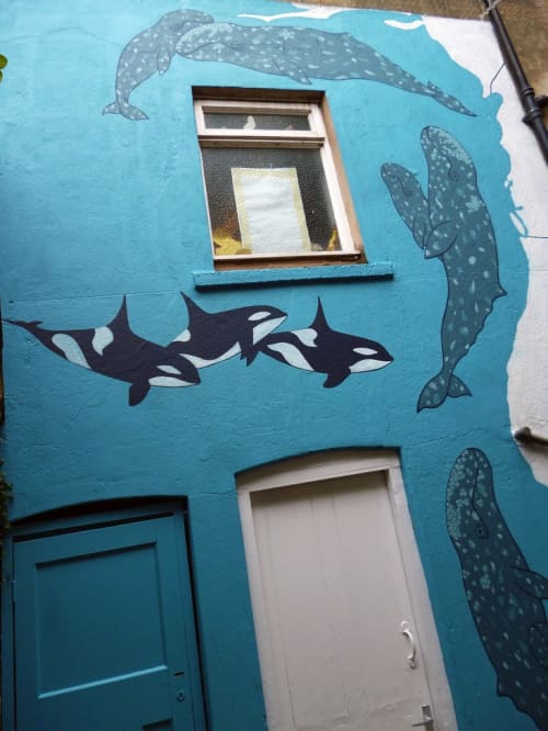 Onca gallery whale mural | Murals by John Ives. Item composed of synthetic