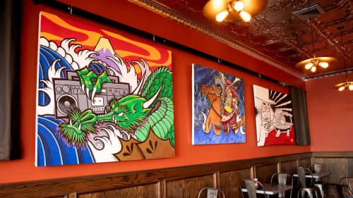 Sonny Wong's Art | Oil And Acrylic Painting in Paintings by Sonny Wong | The Diver Bar & Grill in Eureka. Item made of synthetic