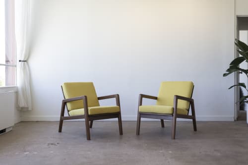 Sloane Lounge Chair | Chairs by Sheepdog. Item composed of wood and fabric