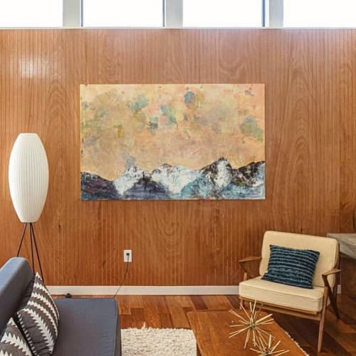 Summer Light | Mixed Media by Caroline Wright | Caroline Wright Art in Austin. Item composed of canvas & paper