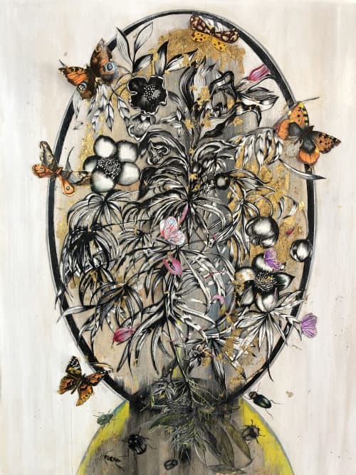 Tranformation - Life & Death | Mixed Media in Paintings by Victrola Design / Victoria Corbett Art