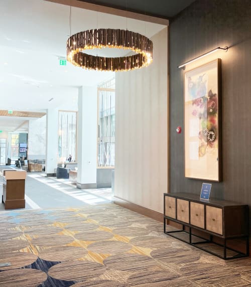 Trio: Hilton Hotel Commission | Mixed Media by Leisa Rich | DoubleTree by Hilton Hotel Atlanta - Alpharetta in Alpharetta. Item made of fabric & fiber