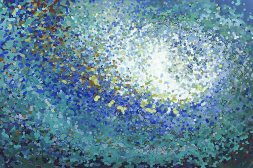Transcendent | Oil And Acrylic Painting in Paintings by Margaret Juul. Item composed of synthetic